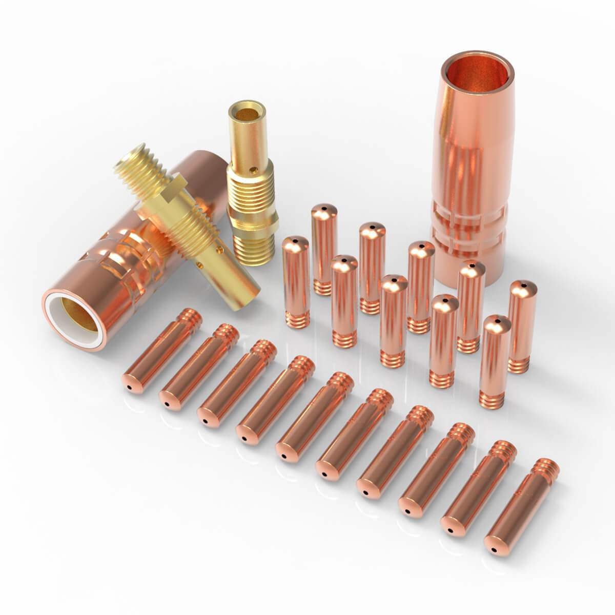 L100-20.jpg YW-100L Series Lincoln Magnum 100L and Tweco Mini/#1 Replaceable MIG Welding Gun Consumables - Image 1